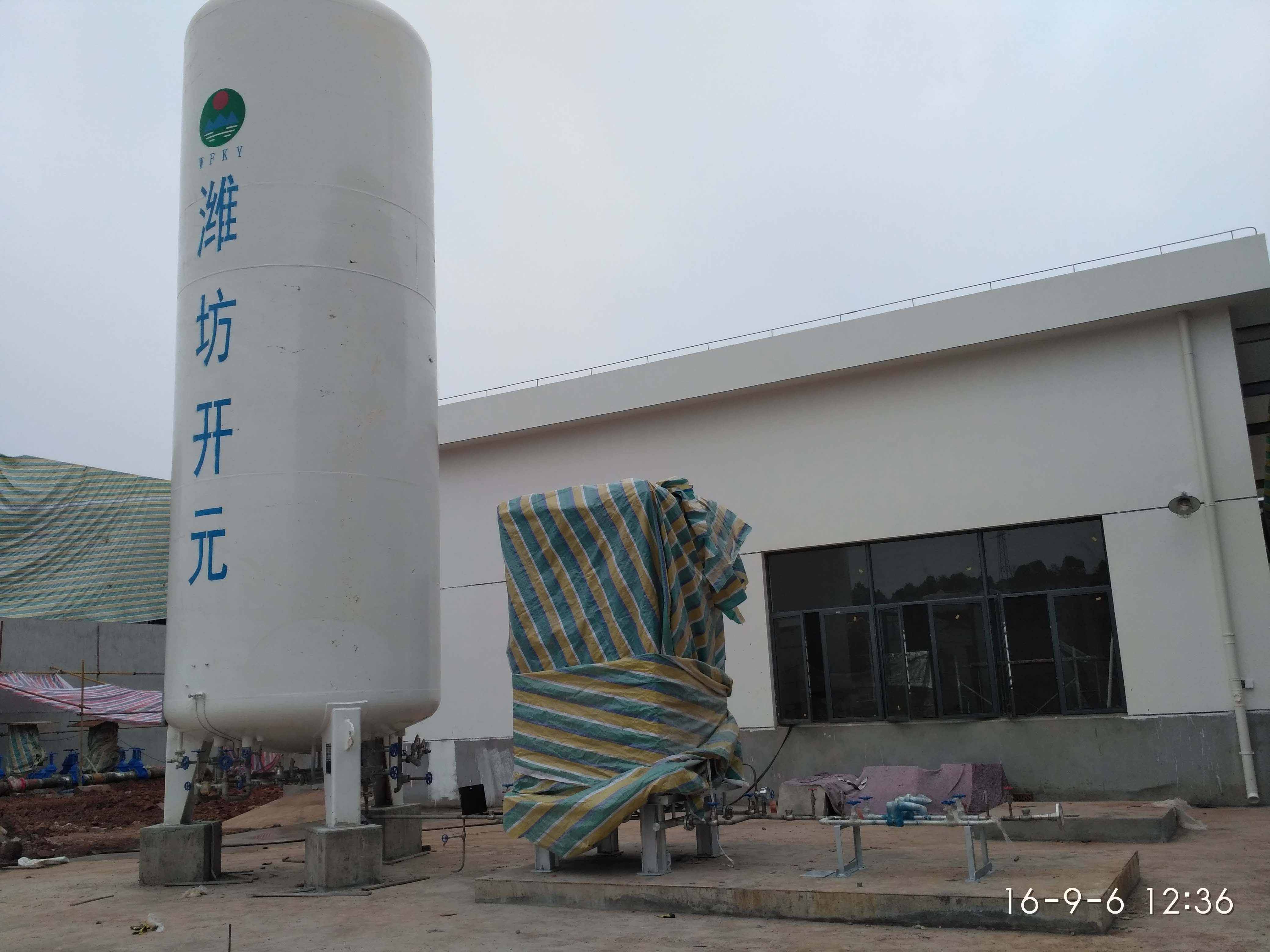 株洲时代二期20m³液氮气化站投入运行